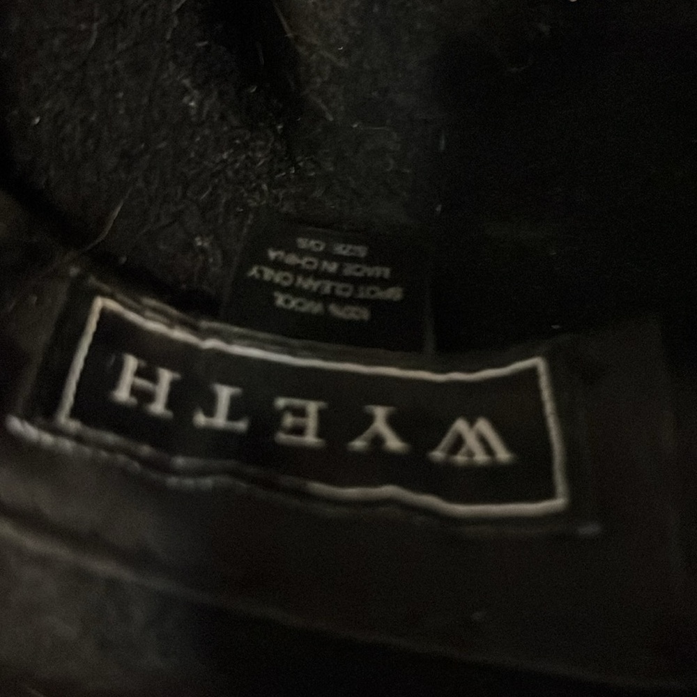 Black Wool Hat - image 2